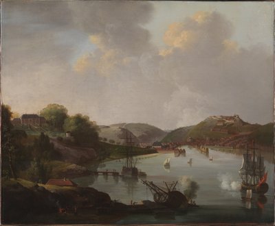 View over Frederikshald in Norway by C.A. Lorentzen