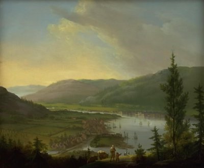 View Towards Drammen, Norway by C.A. Lorentzen