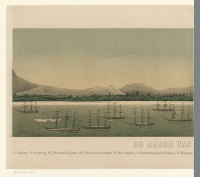 View of the Coast of Great Aceh, with the Fleet of the First Aceh Expedition, Part Two by C.A. Whitten
