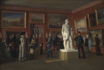 One of the Rooms in the Royal Collection of Paintings at Christiansborg Palace by C.C. Andersen
