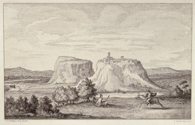 Imaginary View of Early Rome, engraved by B.Barloccini, 1849 by C.C Perkins