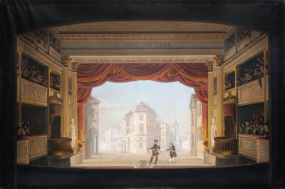The Interior of the Royal Theatre during the Performance of Jacob v. Thyboe by C.F. Christensen
