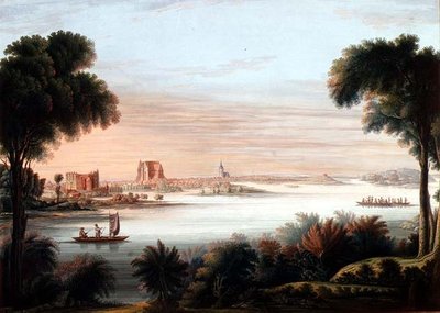 A View of Schwerin, Evening by C.H. Nipperdey