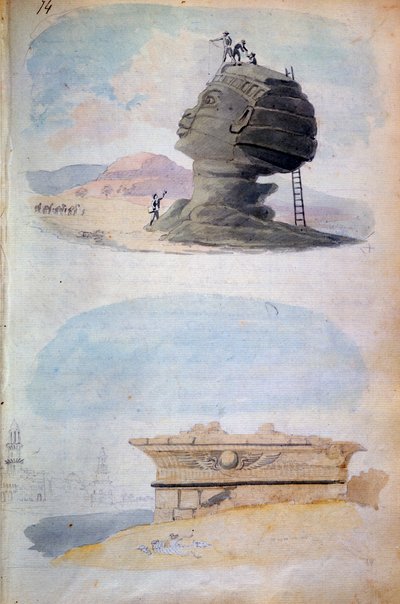 The Sphinx and a Tomb, Egypt by CH Smith