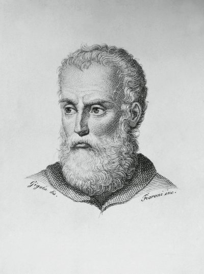 Portrait of Annibale Caro (1507-1566), Italian writer and poet, engraving by J.B. and Brown J. Rowbotham
