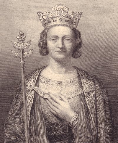 Portrait of King Philip V of France, Tall, from Galerie Historique de Versailles, Histoire de France, Charles Gavard Publisher, Paris, circa 1840 by J.B. and Brown J. Rowbotham