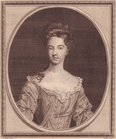 Portrait of Margaret Cecil, Countess of Ranelagh, engraving by John Goldar by J.B. and Brown J. Rowbotham