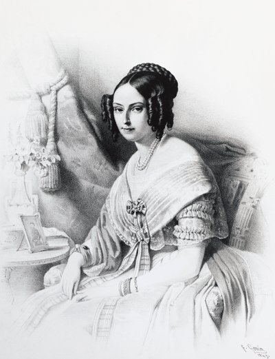 Portrait of Maria Adelaide of Habsburg-Lorraine by J.B. and Brown J. Rowbotham