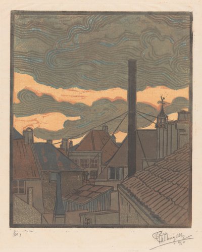 Roofs and Chimneys in Middelburg by C.H. d