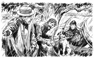 Illustration for Three Men In A Boat by Jerome K Jerome by C.L. Doughty