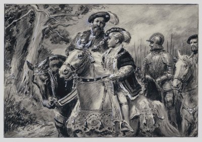 The Lord Protector, the Duke Of Somerset, conveys the young King Edward VI to Windsor by C.L. Doughty