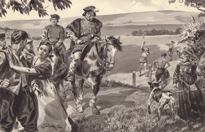 Unidentified historical scene, probably relating to enclosures by C.L. Doughty