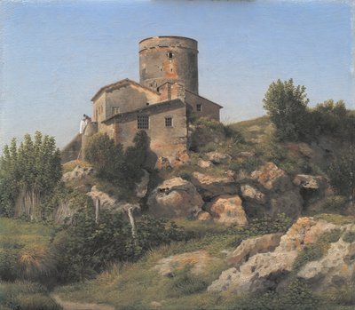 A Building Near Tor di Quinto Outside Rome by Christoffer Wilhelm Eckersberg