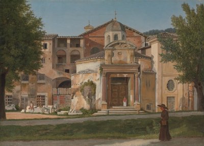 A Section of the Via Sacra, Rome The Church of Saints Cosmas and Damian by Christoffer Wilhelm Eckersberg
