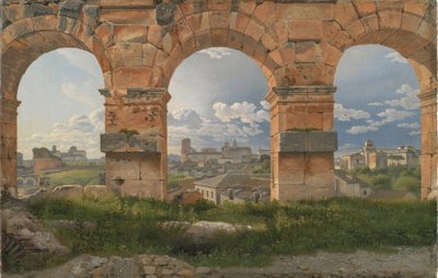 A View through Three Arches of the Third Storey of the Colosseum by Christoffer Wilhelm Eckersberg
