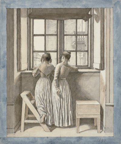 At a Window in the Artist