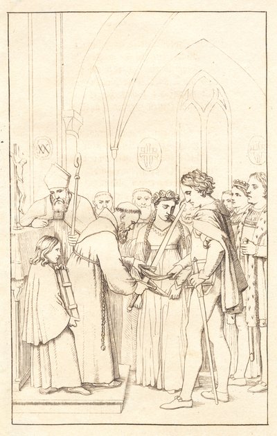 Axel and Valborg. Act 3 by Christoffer Wilhelm Eckersberg