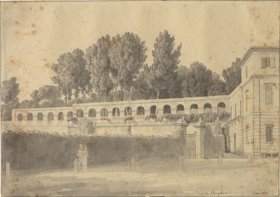 Casino del Muro Torto in Villa Borghese Gardens, Rome by Christoffer Wilhelm Eckersberg