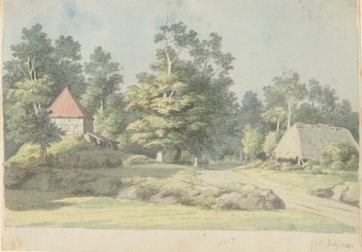 A Brickworks on Møn by Christoffer Wilhelm Eckersberg