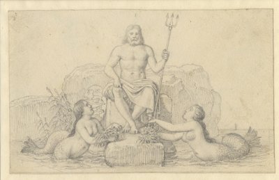 Neptune and Two Nereids by Christoffer Wilhelm Eckersberg
