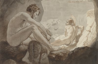 Odysseus Escaping from Polyphemus by Christoffer Wilhelm Eckersberg