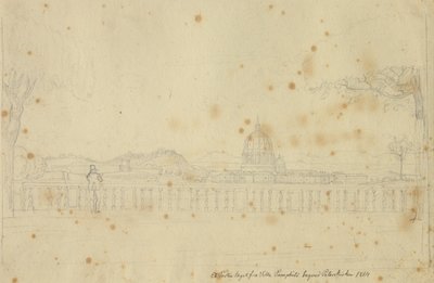 View from Villa Pamphili towards St. Peter