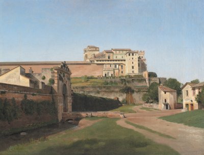 Porta Angelica and Part of the Vatican by Christoffer Wilhelm Eckersberg