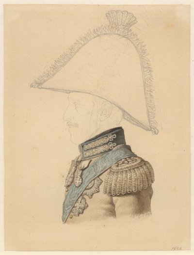 Portrait of Frederik VI in Profile to the Left by Christoffer Wilhelm Eckersberg
