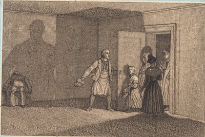 Travelers Shown Their Room. Illustration for 