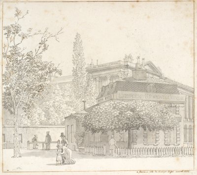 Restaurant Ledoyen at Place de la Concorde near Champs-Élysées, Paris by Christoffer Wilhelm Eckersberg