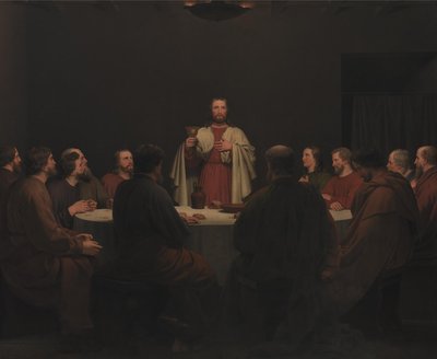 The Last Supper. Altarpiece by Christoffer Wilhelm Eckersberg