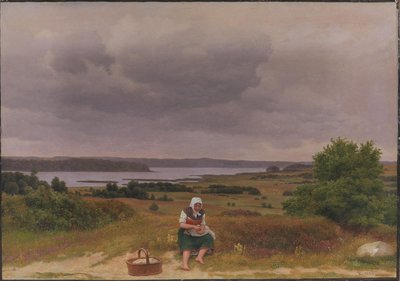 View of Lake Fure near Rudersdal, North Sealand by Christoffer Wilhelm Eckersberg