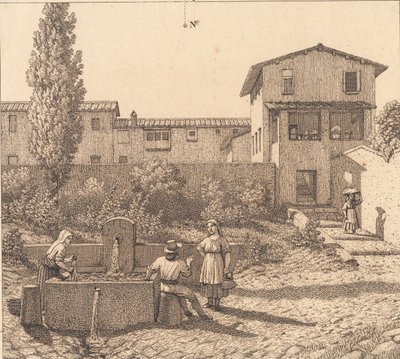 View of an Italian Village by Christoffer Wilhelm Eckersberg