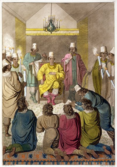 Don Alvaro, King of the Congolese on His Throne, Plate 42 from 