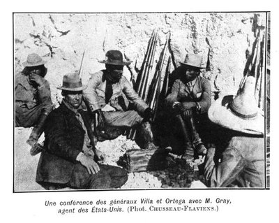 Meeting of Generals Villa Ortega and the American Representative, Mr. Gray by C. Chusseau Flaviens