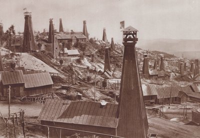 Oil Wells of Bustenari, Romania by C. Chusseau Flaviens