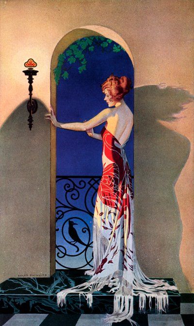 Fashionable 1920s Woman in Spain, c.1925 by C. Coles Phillips