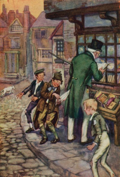 Illustration for Oliver Twist by Charles Dickens by C. Dudley (after) Tennant