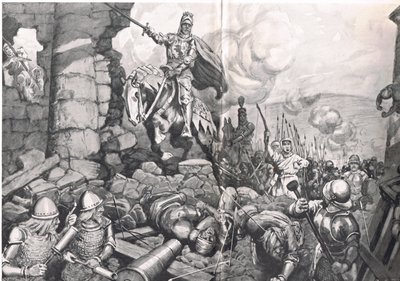 Henry V at the Siege of Harfleur by C. Dudley Tennant
