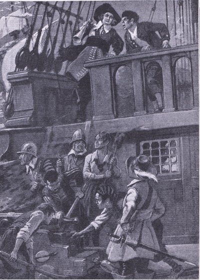 How General Blake Fought Naval Battles, Illustration from 