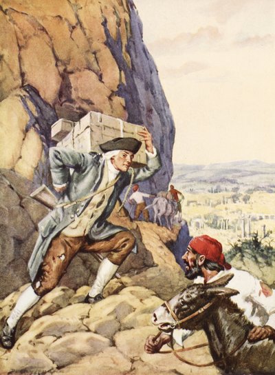 James Bruce Helps His Dumb Follower by C. Dudley Tennant