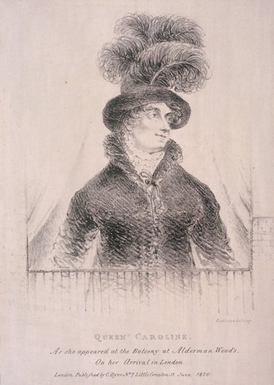 Caroline, Consort of George IV, 1820 by C Dyer