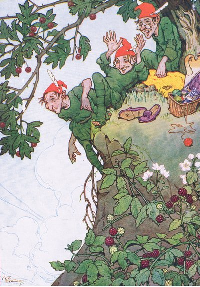 An Adventure on the Clifftop, from My Magazine, pub.1922 by C. E. B. Bernard