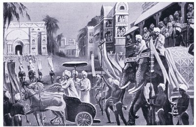 Prasenajit of Kosala pays a visit 520 BC by C. Hargrave Martin