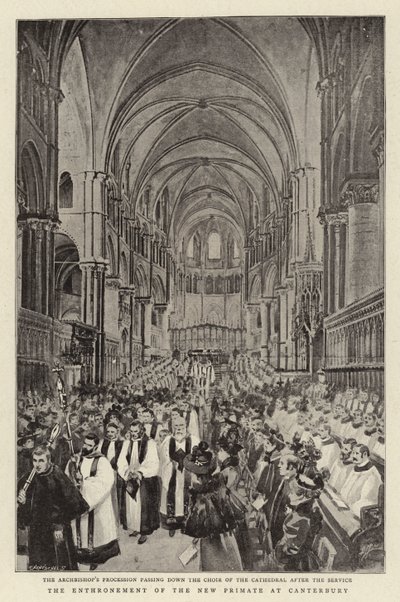 The Enthronement of the New Primate at Canterbury by C. Hentschell