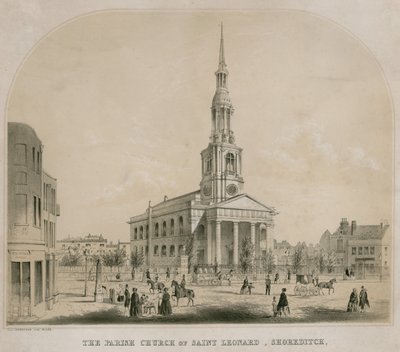 The Parish Church of Saint Leonard, Shoreditch, London by C. J. Greenwood