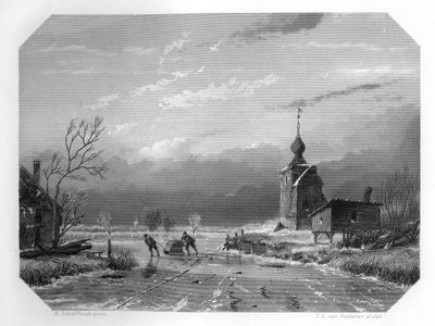 The Winter of 1740, Netherlands, c1870 by Domenico del Barbiere