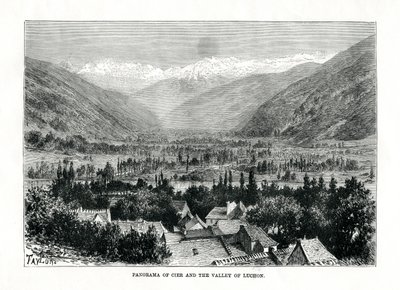 Cier and the Valley of Bagneres-de-Luchon, France by C. Laplante