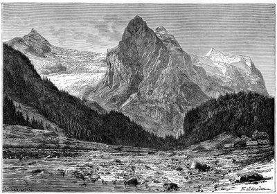 The Wellhorn and the Rosenlaui Glacier, Switzerland by C. Laplante