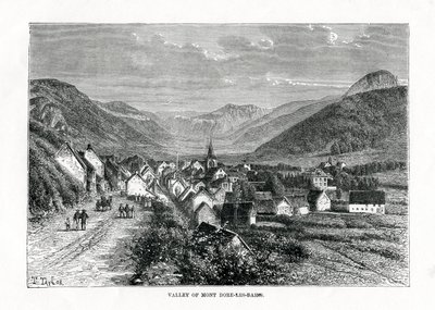 The valley of Mont-Dore-les-Bains, France by C. Laplante